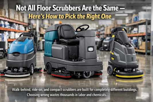 warehouse floor scrubber cleaning polished concrete floor