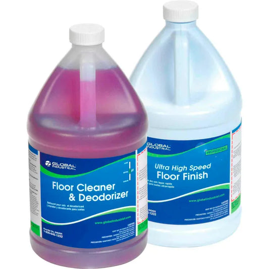Industrial™ Floor Cleaning Kit, Floor Cleaner & Finish, 1 Gallon Bottles, 2/Case